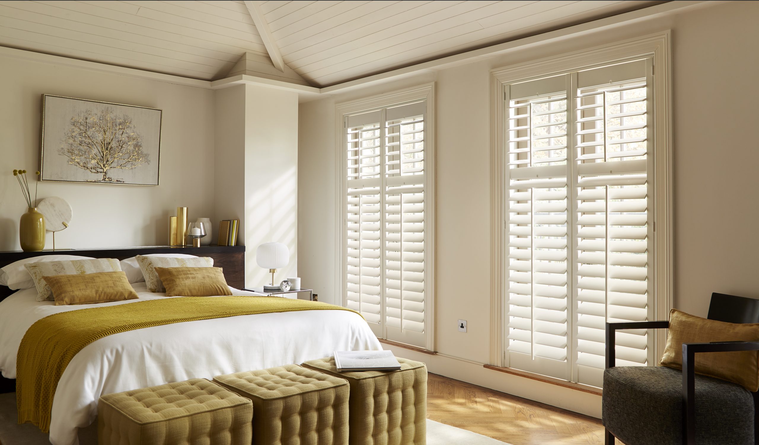 bedroom Plantation shutters